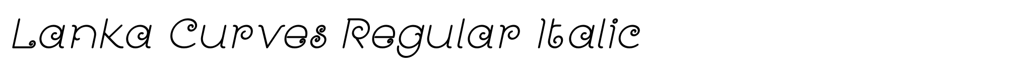 Lanka Curves Regular Italic image